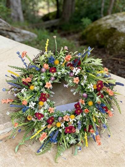 1pc Spring Artificial Texas Wildflower Wreath Wall Hanging Home Decor, Featuring Fresh Flower & Greenery Elements, Everlasting Floral Door Hanger, Perfect For Holiday, Wedding, Birthday Gifts - Suitable For Indoor/Outdoor Decoration