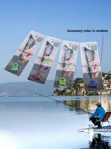 GOTURE 1 Set Multifunctional European Style Carp Fishing Kit: Stainless Steel Vibrating Lure + Tensioner + Alarm Holder (Flat Clip Hard Rod Design)