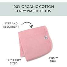 HonestBaby - Paquete de 10 paños de Rizo en Caja de Regalo, 100% algodón orgánico para bebés y niñas, Paquete de 10 Unidades, Color Rosa Claro, Talla única(Una talla Paquete de 10 Rosa Claro) - Multicolor - Ver 2