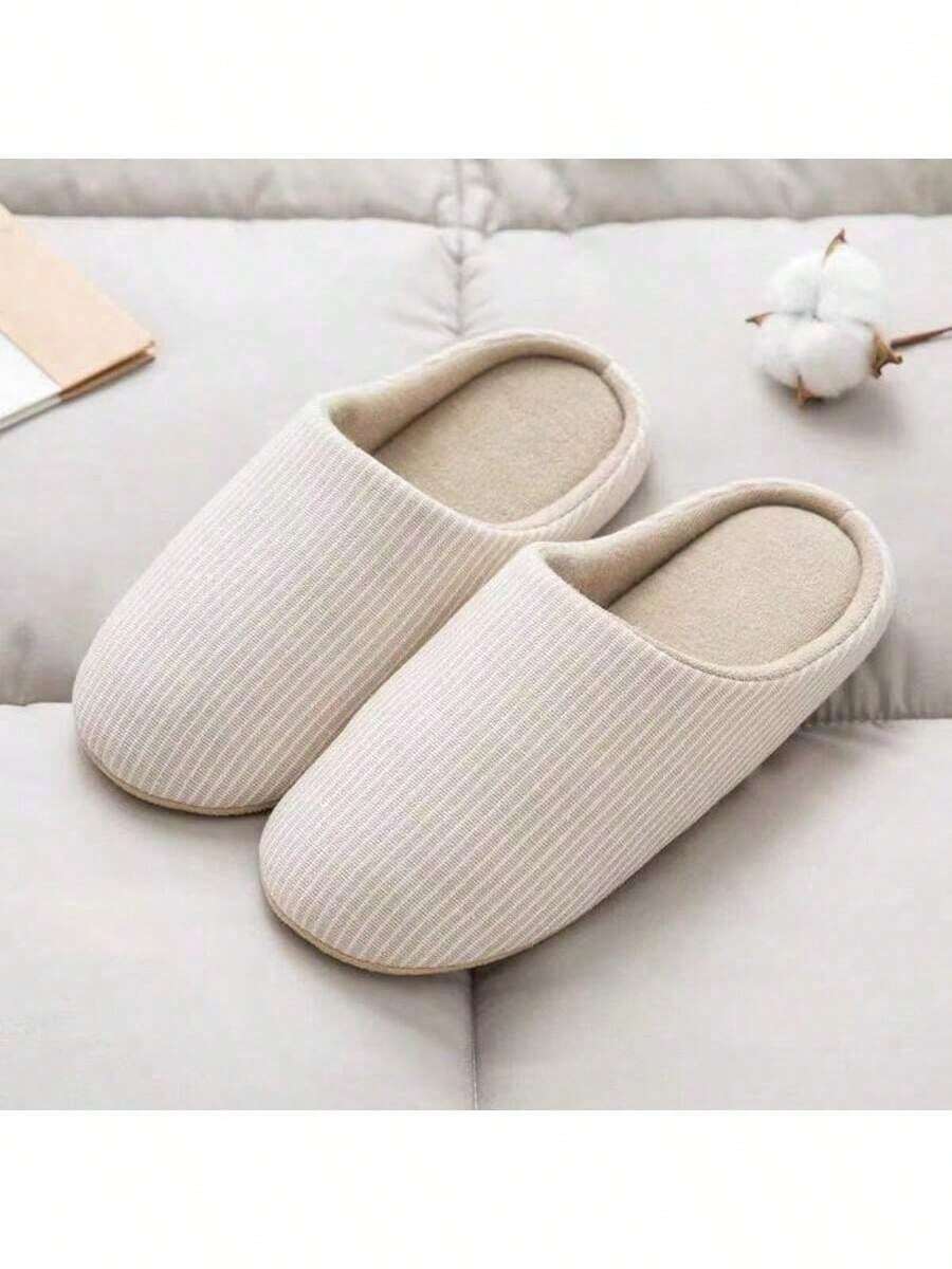 Dép đi trong nhà đơn giản dành cho nữ, đế mềm chống trượt, dép đi trong nhà nhẹ và thoải mái, mùa xuân/thu - Cà phê nâu - Xem 1