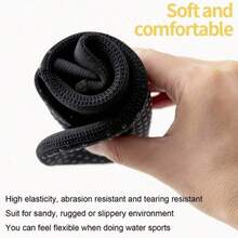 1 Paio di Calzini in Neoprene 3mm Antiscivolo per Sport Acquatici, Calzini da Surf, Tuffo e Snorkeling per Uomo e Donna, Accessori da Spiaggia, Essenziali da Spiaggia, Galleggiante da Piscina - nero - Visualizzare 7