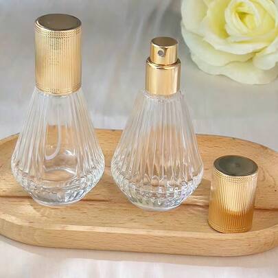 1 pièce Flacon vaporisateur cosmétique rechargeable de 30 ml, flacon de décantation de parfum en verre vide, récipient d'échantillon de maquillage pour ranger le parfum, les huiles essentielles et les cosmétiques liquides