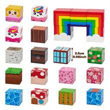 Gioco di costruzioni magnetiche, giocattolo STEM da giardino arcobaleno unicorno, giocattolo cool per bambini, regalo per ragazzi/ragazze, regalo di Natale, gadget per feste di Ognissanti, regalo per il ritorno a scuola - Multicolore - Visualizzare 9