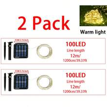 2 Packs, Warm Light 50LED*2/100LED*2 /200LED*2 /300LED*2 Fairy String Lights, Suitable For Use With Patio, Outdoor Party, Wedding, Christmas. - Warm Light - View 12