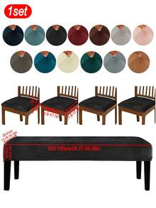 1 buah/4 buah/1 set Sarung Kursi, Desain Modern Gaya Minimalis Klasik, Tahan Noda, Tahan Debu, Tahan Goresan Kucing, Cocok Untuk Ruang Tamu, Kamar Tidur, Ruang Makan, Dekorasi Kursi Belajar, Dekorasi Ruangan - MultiWarna - View 30