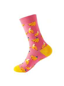 2/6 双随机新款男士中筒袜，欧美风，秋冬网红袜 - 彩色 - 查看 2