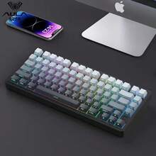 Side-Engraved Keycaps Backlit Keycaps 136-Key Mini Full Set Compatible With F75/F99/HI75 Customizable Keycaps - 微塵灰側刻 - 查看 1