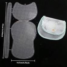 1 pieza Bolsillo interior tejido a mano, Tablero de tejido de plástico, Hacer billeteras DIY, Manualidades - Multicolor - Ver 3