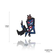 1件 Hazbin 卡通动漫酒店翻领珐琅徽章天使恶魔龙胸针人偶金属吊坠粉丝徽章包包配件礼物 - 彩色 - 查看 19