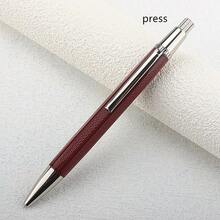 1pc Metal Ball Pen, Professional Roller Ball Pen, Fashionable And Durable, Exceptional, Mechanical Feel, Metal Texture, Luxury Pen - 637 - View 23