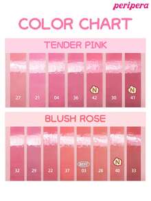 Peripera K-Beauty Ink Mood Glowy Tint，Water Bare Tint，Mirror Watery Lip Gloss，Glass Lip Gloss，丰盈，自然保湿，轻盈，提亮，持久显色，舒适不粘腻，适合戴口罩，不泛白，K-Beauty，韩国彩妆 - #33 Rosy Wish - 查看 7