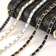 1pc Small Golden Ball Bag Chain, Metal Leather Strap, Adjustable Crossbody Replacement Shoulder Strap - Multicolor - View 1