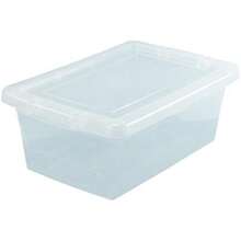 Guateplast - Juego de 3 Contenedores de Almacenamiento de Plástico 13Qt (12 Litros) | Contenedores Plásticos para el Hogar | Cajas de Plástico | Cajas Plásticas | Organizadores | Color(Natural) - Multicolor - Ver 7