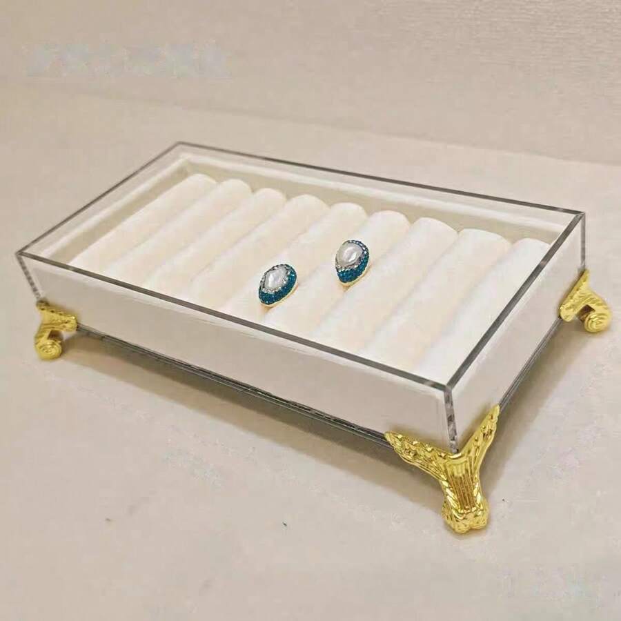 1 Stück farbige Acryl Schmuckaufbewahrung, mehrstöckiger Ohrring, Halsketten und Armband Organizer, transparentes Farbblock Design für Zuhause & Geschäftsausstellung, künstlerische Dekoration für Zuhause & Boutique Schmuckhalter, Schmuckständer, Schmuckschale, Ringschale, Weihnachtsgeschenke für Frauen