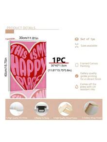 1 tấm tranh nghệ thuật cổ điển, tranh treo tường bằng vải canvas với câu nói truyền cảm hứng "Đây là nơi tôi hạnh phúc", món quà lý tưởng cho phòng ngủ, phòng khách, phòng ăn, phòng học, hành lang, quán cà phê, văn phòng, ký túc xá - Có khung hoặc không khung. - Nhiều màu - Xem 6
