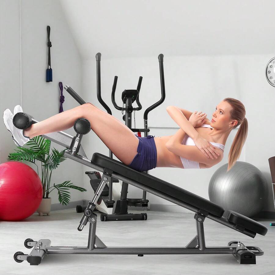 Bancos para abdominales - Gerader Stuhl en Rückenlage, Großes Modell - Ver 1