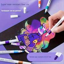 12/48/60/80 Colors Acrylic Marker Pens, Water-Based Art Markers For Students, Anime, Drawing, Coloring, Graffiti