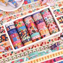 35 Rolls Washi Tape Set, Colorful Cute Floral Writable Decorative Tapes Scrapbooking And Journaling, Junk Journal Supplies, Bullet Journaling Women 5 - 30mm Wide 9.84ft Long/Roll - Colorful Dream - View 4