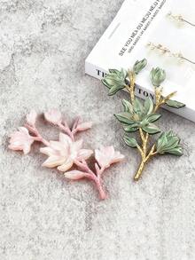 手工环氧树脂滴胶水晶材质欧式复古山茶花百合玉兰硅胶模具软陶瓷粘土模具玫瑰花卉香薰蜡烛石膏装饰模具石膏工艺品制作DIY家居装饰 - 白色 - 查看 4