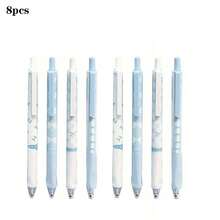 1/4/8pcs Cute Retractable Bowknot Ballpoint Pens, 0.5mm Fine Tip Black Ink, Smooth Writing, Office & School Supplies, Fun Work Pens, Fashionable Design, Bulk Purchase, Essential For Work, Student Stationery, Adorable Design, Stylish Writing, Fine Tip, Retractable Mechanism, Ladies Stationery, Student Supplies, Bowknot Design, Plastic Pen, Fine Tip, Retractable Pen, Students, Office Workers (Assorted Styles) - Multicolor - View 9