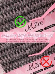 640pcs D-Curl Flare False Eyelashes Set, Bulk Combo Pack, DIY Eyelash Tools Kit, 30D+40D+50D Lash Clusters, Personal D-Curl Flare Eyelash Set Includes Lash Glue & Setting Liquid, 9-16mm Mixed Length Fake Lashes. Lash Cluster Set, False Eyelashes, Suitable For Travel, Daily Wear (Beginner Friendly), Wedding, Date, Party, Holiday And More, Also Great As Christmas/Halloween/Gift Eyelash Set. - Black - View 12