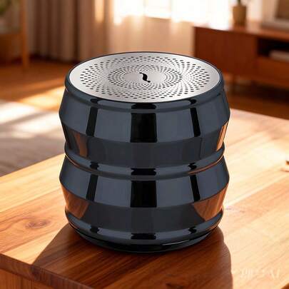 Altavoz Bluetooth mini de metal TWS estéreo, con larga duración de batería, portátil, compatible con smartphones Apple/Android, excelente para fiestas de Acción de Gracias, Navidad, cumpleaños y talla grande