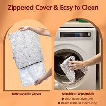 1pc Self-Heating Pet Pad, Comfortable Dog/Cat Cage Mat, Warm Cushion For Indoor/Outdoor Use, Thermal Insulation Pet Bed Mat - Light Grey - View 10