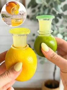 This 2025 New Manual Spiral Juicer Is A Portable Lemon Juicer With A Faucet And Lid, Very Suitable For Making Cocktails And Cooking. - Multicolor - View 2