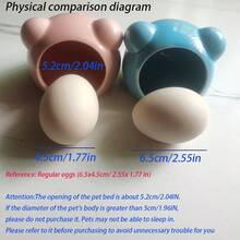 1pc Mini Ceramic Pet Sleeping Nest, Hamster House Cave For Cooling In Summer, Suitable For Baby Hamsters, Roborovskii Hamsters (Product Size: Approx. 8.5x8.5x6.5cm, Entrance Diameter: Approx. 5.2cm) - Multicolor - View 16