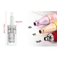 10/50/100pcs Microneedle Pen Replacement Tips, Threaded Microneedle Pen Heads, Home Skincare Tool Refill Needles - Clear - View 6