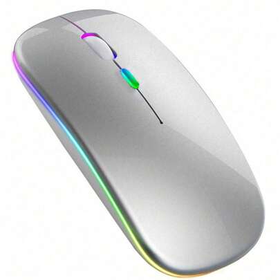 可充电蓝牙双模背光无线鼠标，静音无线鼠标，适用于电脑笔记本电脑办公游戏