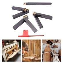 Black Turnable Lathe Turning Tool 7PCS Turning Tools Lathe Tools Holder Set With Blades Adapted Blade: CCMT09T3 Blade Angle: 50 °, 75 °, 40 °, 5 °, 95 °, 95 °, 95 ° - Black - View 11