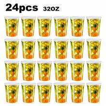 12/24Pcs Plastic Storage Containers With Lids - Reusable Food Containers For Home & Business - Microwave & Freezer Friendly - Dishwasher - Secure & Tight Fitting Covers - Multicolor - View 16