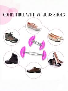 4pcs Adjustable Shoe Stretcher, Wide Shoe Tree, Plastic Shoe Expander Suitable For Leather Shoes, Flats, High Heels