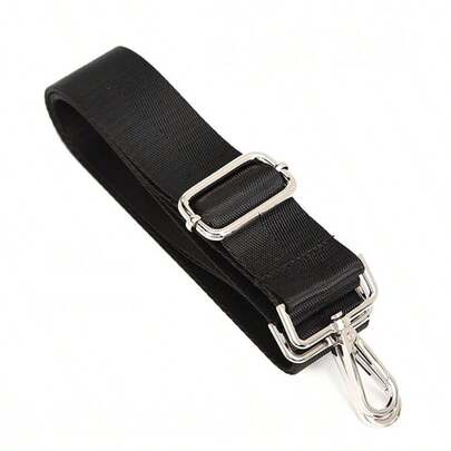 Accesorio ajustable de correa de hombro negra para bolsos de bandolera, talla grande ancha y talla grande larga, regalo esencial para viajes de hombres