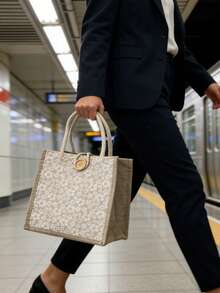 Schneeflocken-Handtasche, geeignet für Geschenke zu Feiertagen, Aufbewahrung im Büro, Schule, für den täglichen Gebrauch, zum Aufbewahren von Handy, Münzen usw., Reise-Essentialtasche - Weiss - Übersicht 2