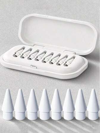 2026 New Version Upgraded Apple Pencil Replacement Tips With Case, Compatible With Apple Pencil Tips No Wear Out Fine Point Precise Control Metal Pencil Nibs Compatible With Apple Pencil 1st Gen/2nd Gen/USB C/Pad Pro Pencil Needle Pencil Tips With Case, Pad Pro Pencil Sets Best Gifts For Christmas, Family, Friends, Birthday, Holiday Pen Accessories