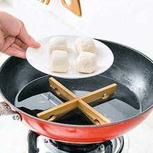 2pcs/1pc Bamboo Heat Insulation Pad, Cross-Shaped Pot Holder, Heat Resistant Bowl & Plate Mat - Multicolor - View 7