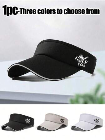 This Hat Features A Simple And Casual Design With A "Golf Club" Pattern, Suitable For Both Men And Women. The Wide Brim Design Showcases A Fashionable Golf Style. This Golf Hat/Sports Cap/Summer Marathon Baseball Cap/Casual Sun Hat Has A Stylish And Minimalist Look, Making It An Ideal Choice For Travel And Outdoor Activities. It Is The Best Option For Golf Enthusiasts, And Also Makes A Great Gift For Birthdays Or Holidays.