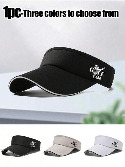 This Hat Features A Simple And Casual Design With A "Golf Club" Pattern, Suitable For Both Men And Women. The Wide Brim Design Showcases A Fashionable Golf Style. This Golf Hat/Sports Cap/Summer Marathon Baseball Cap/Casual Sun Hat Has A Stylish And Minimalist Look, Making It An Ideal Choice For Travel And Outdoor Activities. It Is The Best Option For Golf Enthusiasts, And Also Makes A Great Gift For Birthdays Or Holidays.