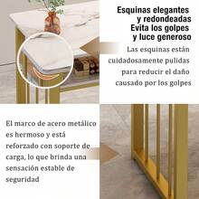 Escritorio Minimalista Para Salón De Uñas Con 3 Cajóns 160cm - Multicolor - Ver 6