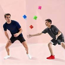 Hexagonal Reaction Training Balls – High-Bounce, Durable Foam Agility Balls For Athletes, Fitness Enthusiasts, & Team Sports |   Unpredictable Bounce Pattern To Improve Hand-Eye Coordination, Reflexes, & Reaction Time – Lightweight,  For Indoor/Outdoor Use - 綠色 - 查看 8