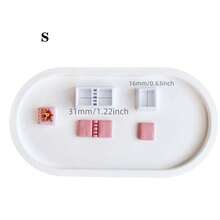 2件套 魔法书教科书造型聚合物粘土模具粘土切割器，适用于DIY手工耳环首饰装饰 - 白色 - 查看 12