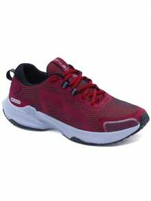 Men's FL Comfortable Sneakers For Walking, Gym And Everyday Use - Burgundy - View 1