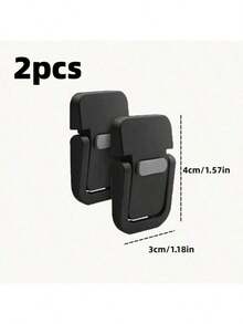 A Pair Of Black Hidden Laptop Floor Mat Stands, Keyboard Raise Stands, And Foldable Computer Heat Dissipation Stands