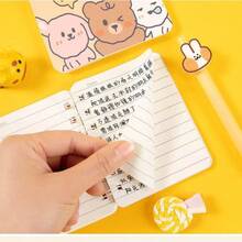 1pc Cute Rabbit Pattern Soft Cover Spiral Notebook, 50 Pages, Suitable For Student, Office, Gift, Diary, Learning Supplies, Stationery (Random Color Assortment) - Multicolor - View 10