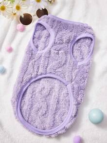 PETSIN 宠物服装。厚实温暖的毛绒背心，适合小型犬和猫在冬季穿着。可以在户外快乐玩耍的狗狗服装。