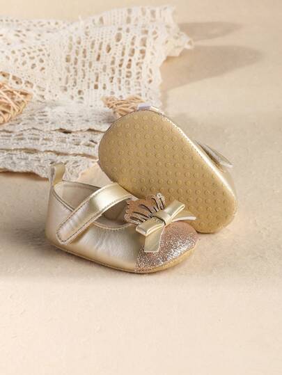 Zapatos de princesa para recién nacidos e infantes de 0-3-5 meses, de unicolor, aptos para uso interior y exterior, primavera y otoño