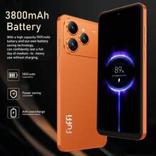 FUFFI Global Unlocked M17 Pro Smartphone With Android, 6.56inch HD Screen, 4GB RAM 64GB ROM, Large Battery 3800mAh, 5MP+13MP Camera, Dual SlM, Unlock Mobile Phone, Included Headphones Type-C Charging Cable, Protector, Pecfect Gift For Holiday Birthday - màu đen - Xem 9