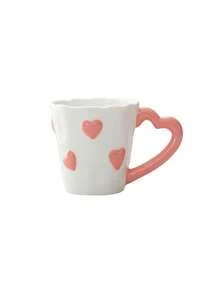 1pc Embossed Heart-Shaped Mug, Minimalist & Elegant Coffee Cup, Ideal Gift For Valentine's Day, Suitable For Living Room Or Bedroom, Also Suitable For Cafes And Restaurants To Serve Latte Or Other Milk Beverages, Great Gift Or Holiday Decor - Multicolor - View 15